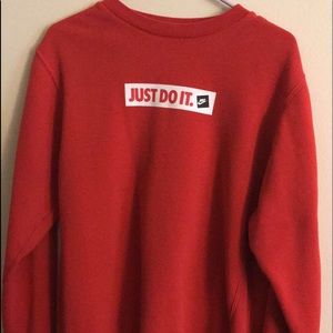 Red NIKE crewneck